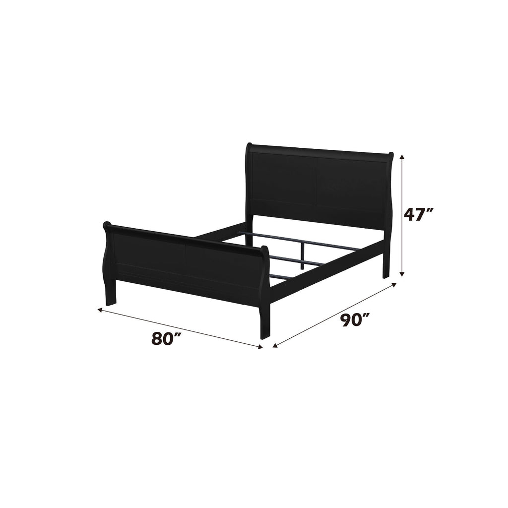 Louis Philippe - Sleigh Style Bed by Unique Piece Furniture