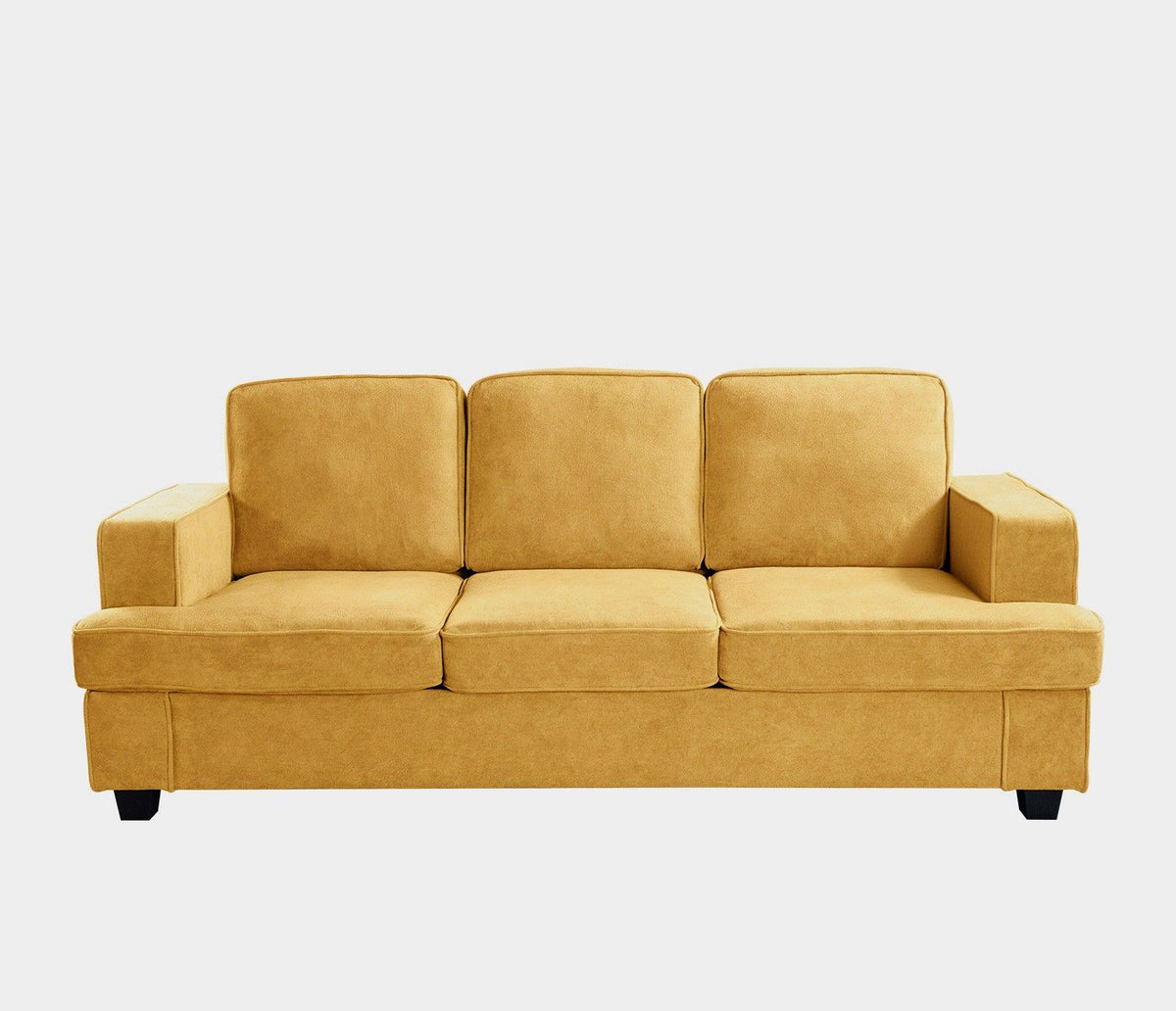 Modern Sofa, Comfortable 3 Seater Couch With Deep Seating, Loose Back Cushions, Wide Arms by Unique Piece Furniture