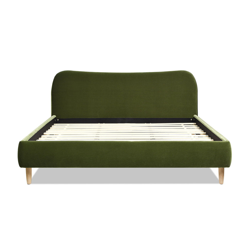 Roman - Curved Headboard Upholstered Platform Bed by Unique Piece Furniture
