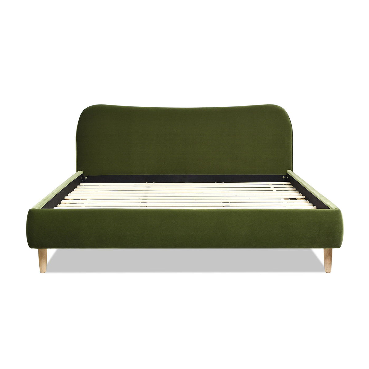 Roman - Curved Headboard Upholstered Platform Bed by Unique Piece Furniture