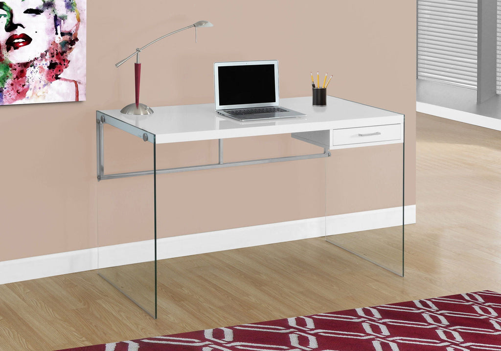 Contemporary Design Computer Desk For Home Office, Storage Drawers by Unique Piece Furniture