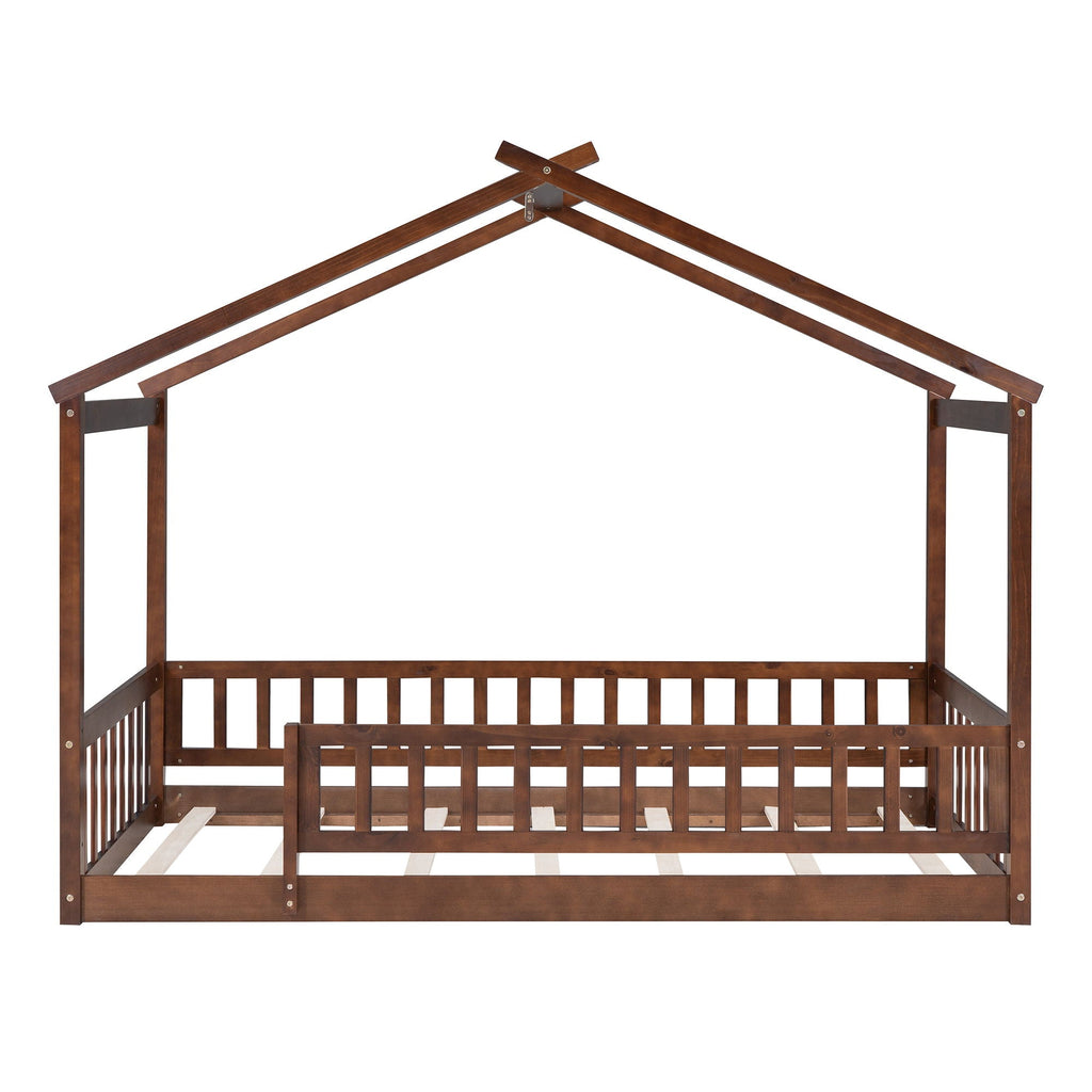 Bed House Bed Frame With Fence by Unique Piece Furniture