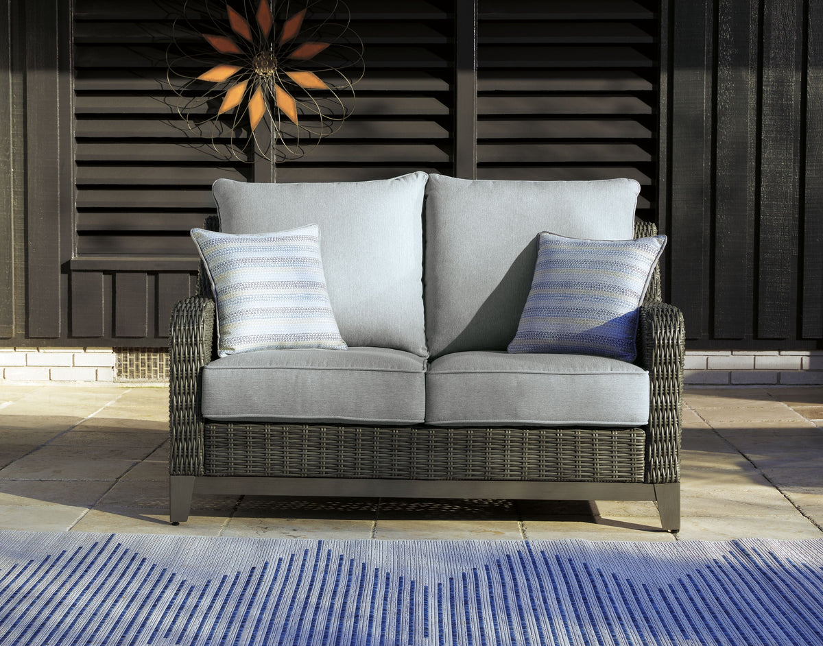 Elite Park - Loveseat w/Cushion - Gray by Unique Piece Furniture