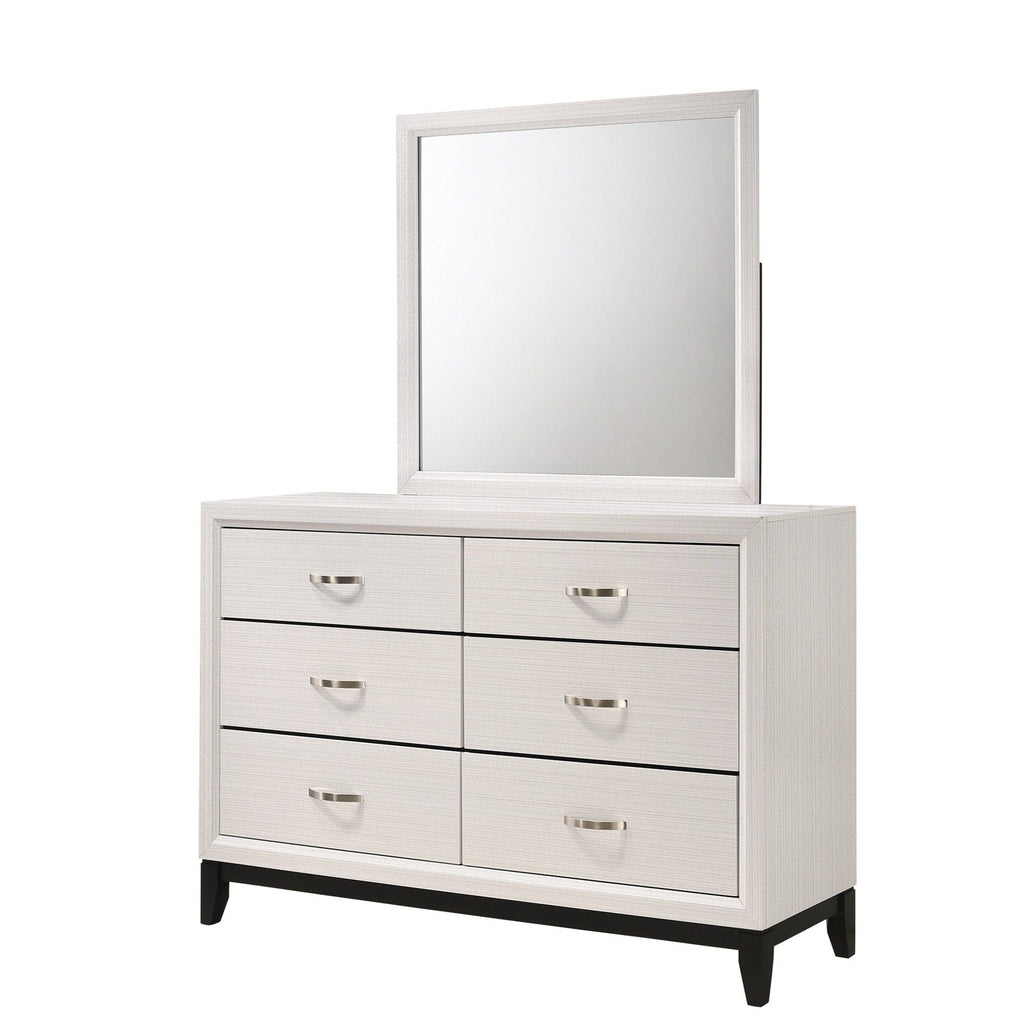 Contemporary 6 Drawer Dresser With Handles by Unique Piece Furniture