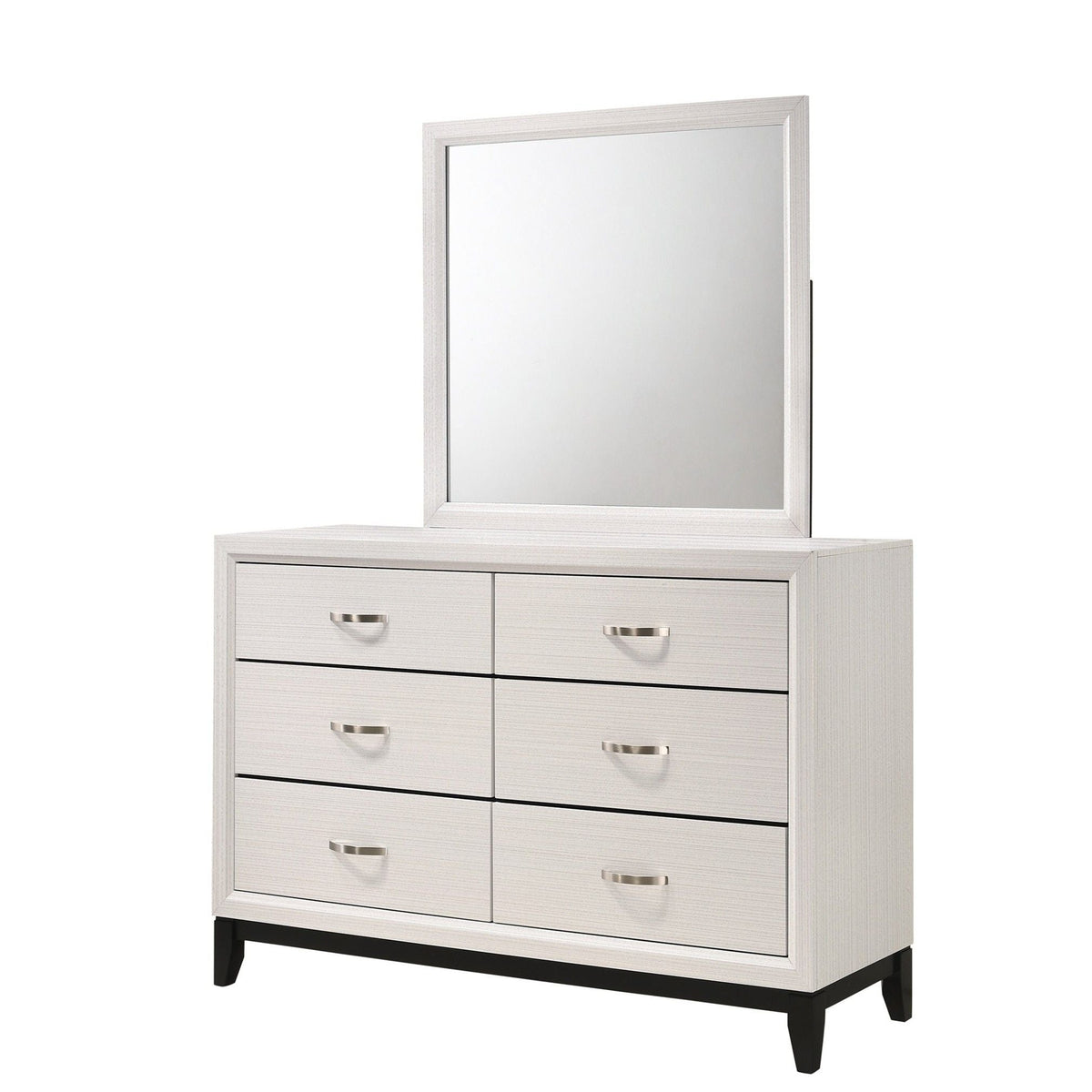 Contemporary 6 Drawer Dresser With Handles by Unique Piece Furniture