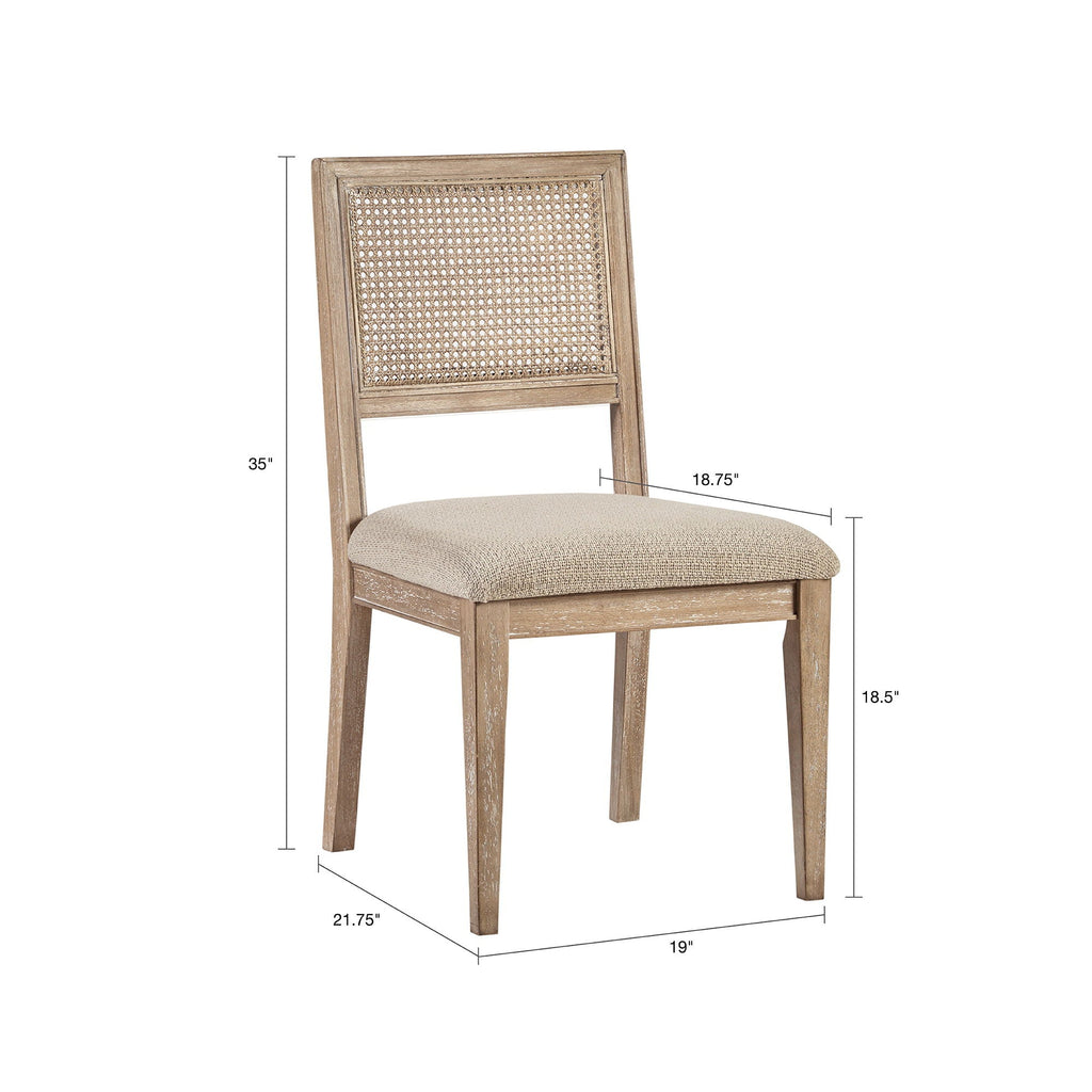 Modern Armless Dining Chair With Cane Back (Set of 2) by Unique Piece Furniture