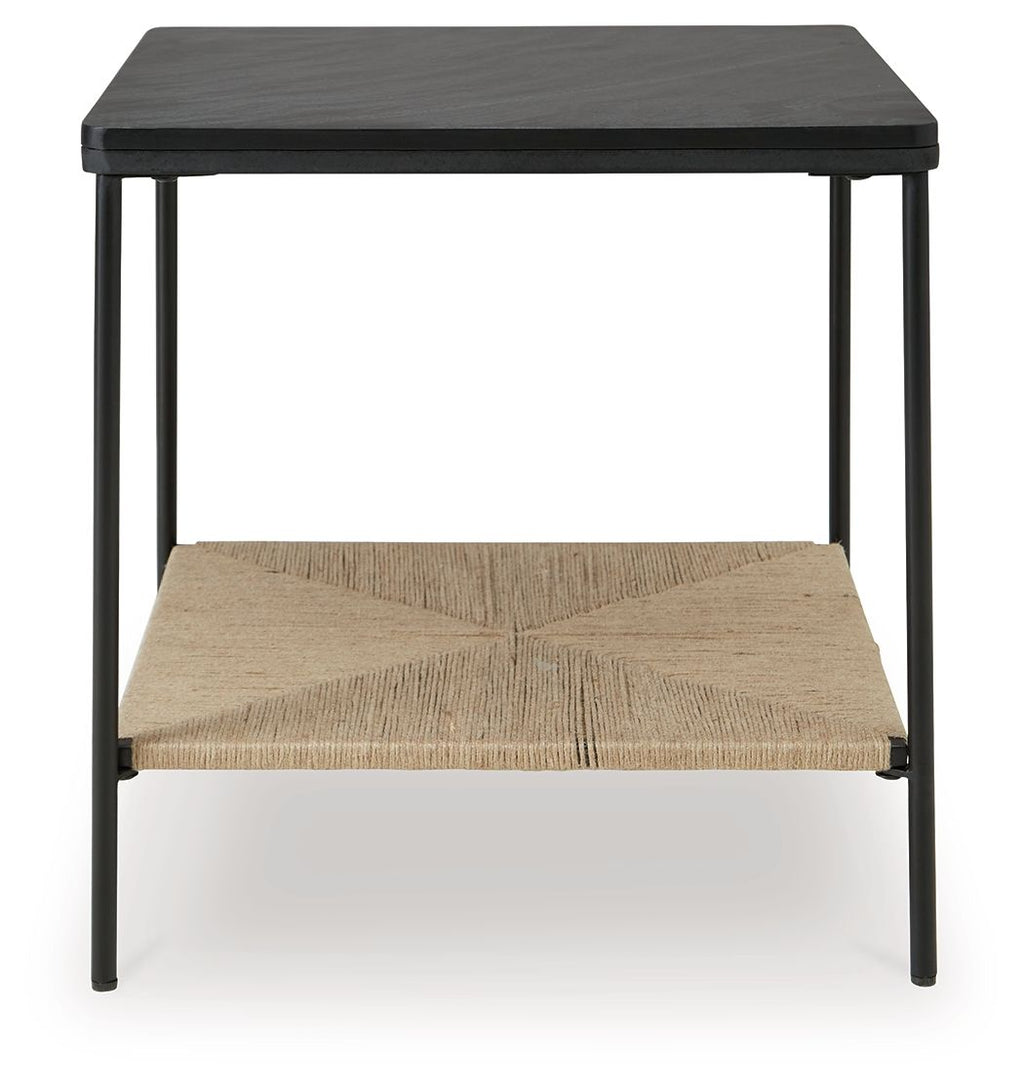 Minrich - Accent Table - Black / Natural by Unique Piece Furniture