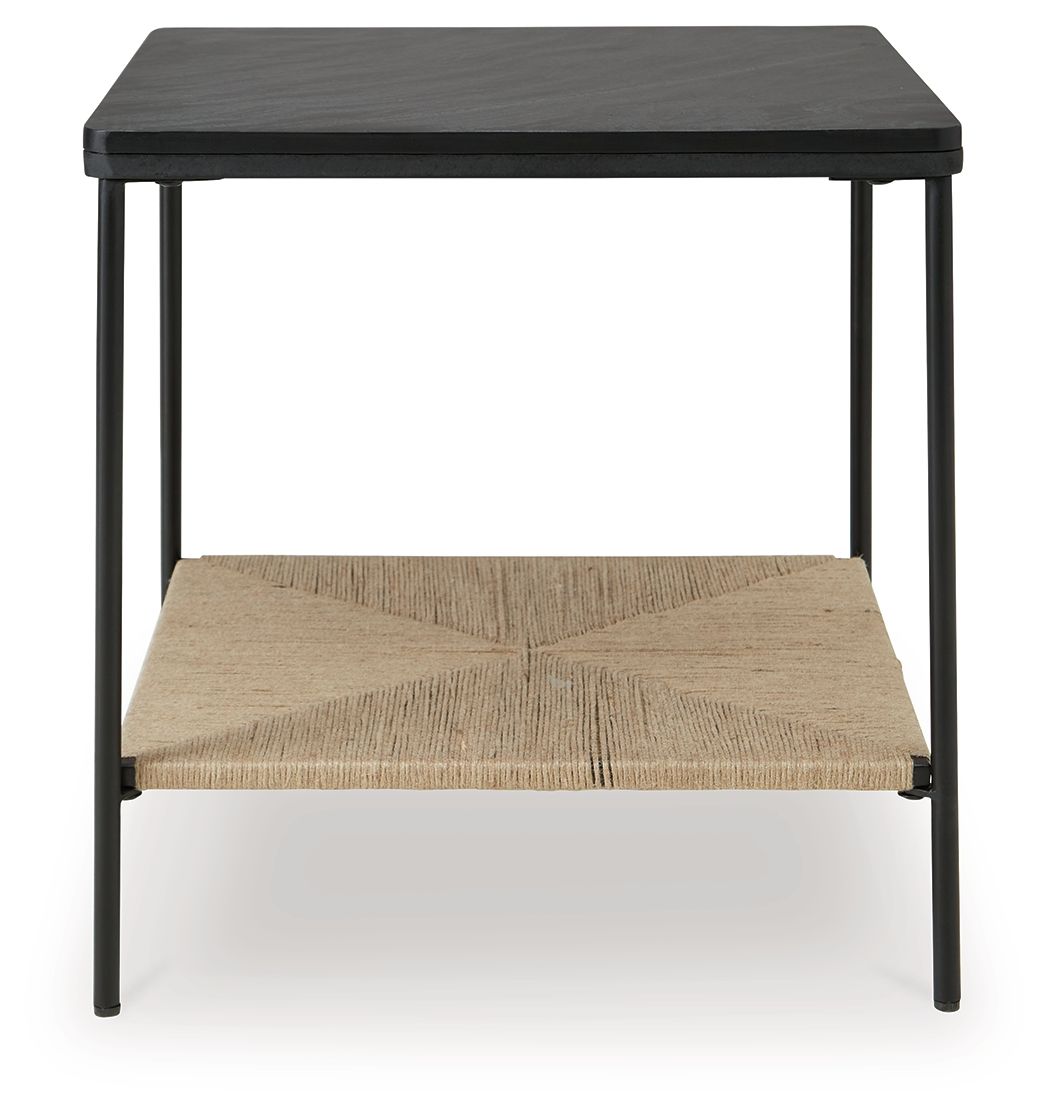 Minrich - Accent Table - Black / Natural by Unique Piece Furniture