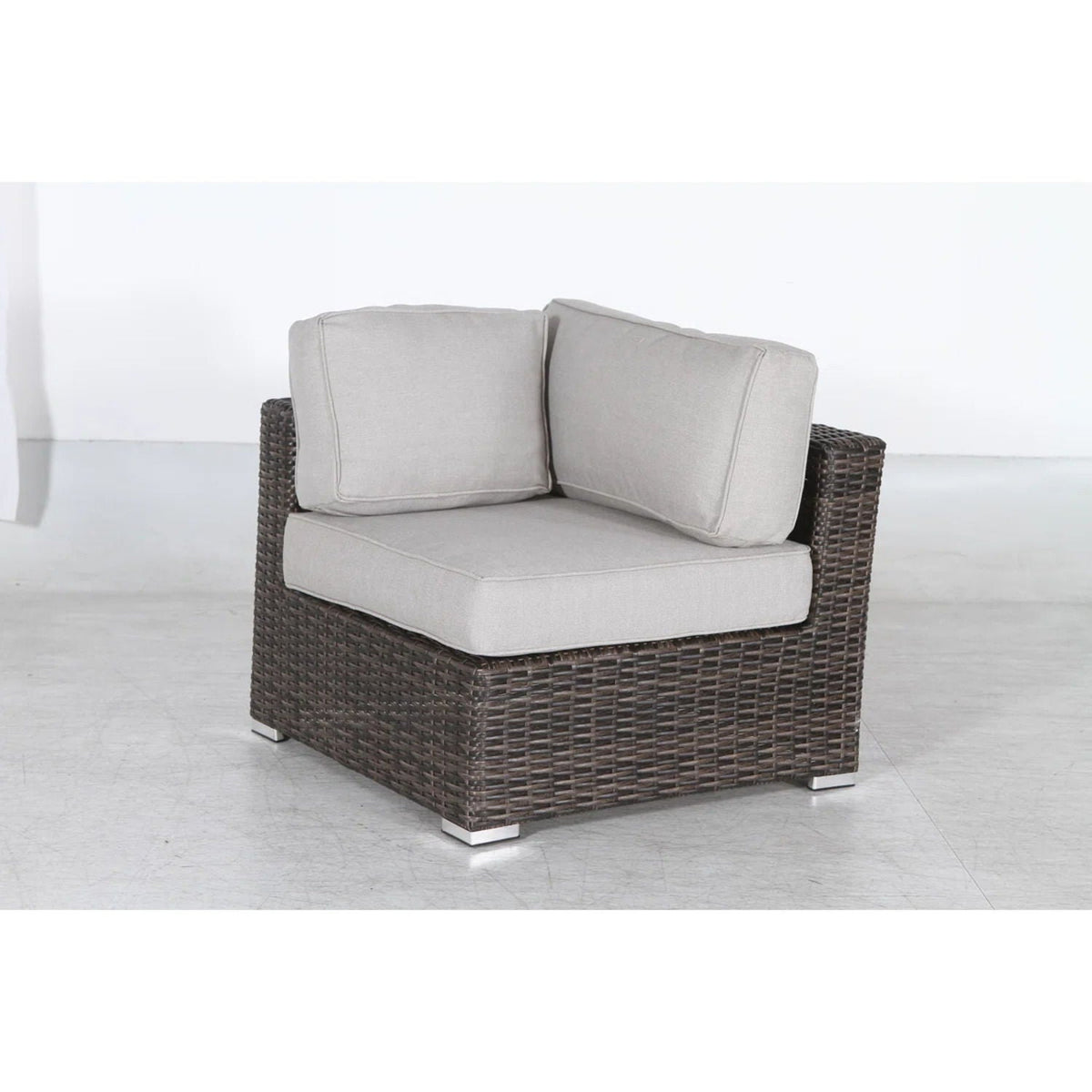 Outdoor Wicker Conversation Set With Cushions, All Weather by Unique Piece Furniture