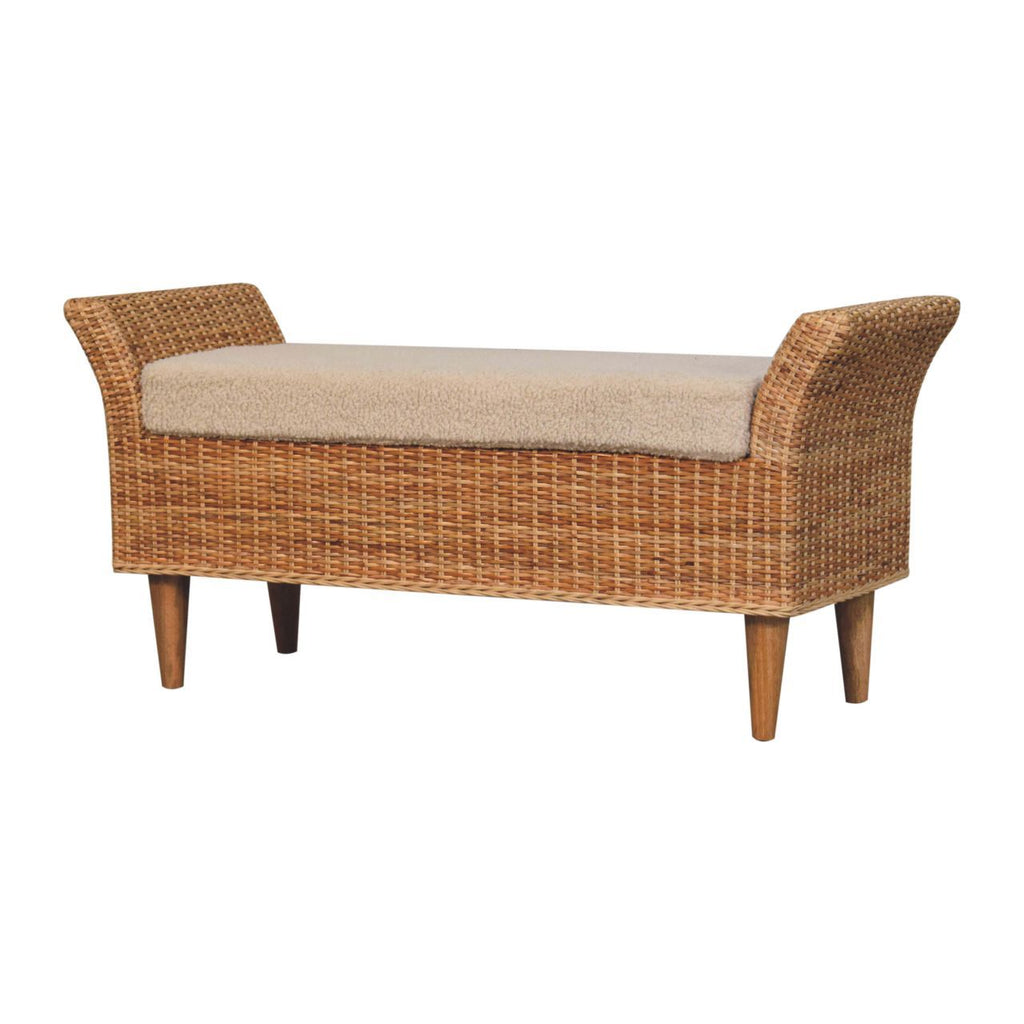 Riviera - Woven Bench - Oak by Unique Piece Furniture
