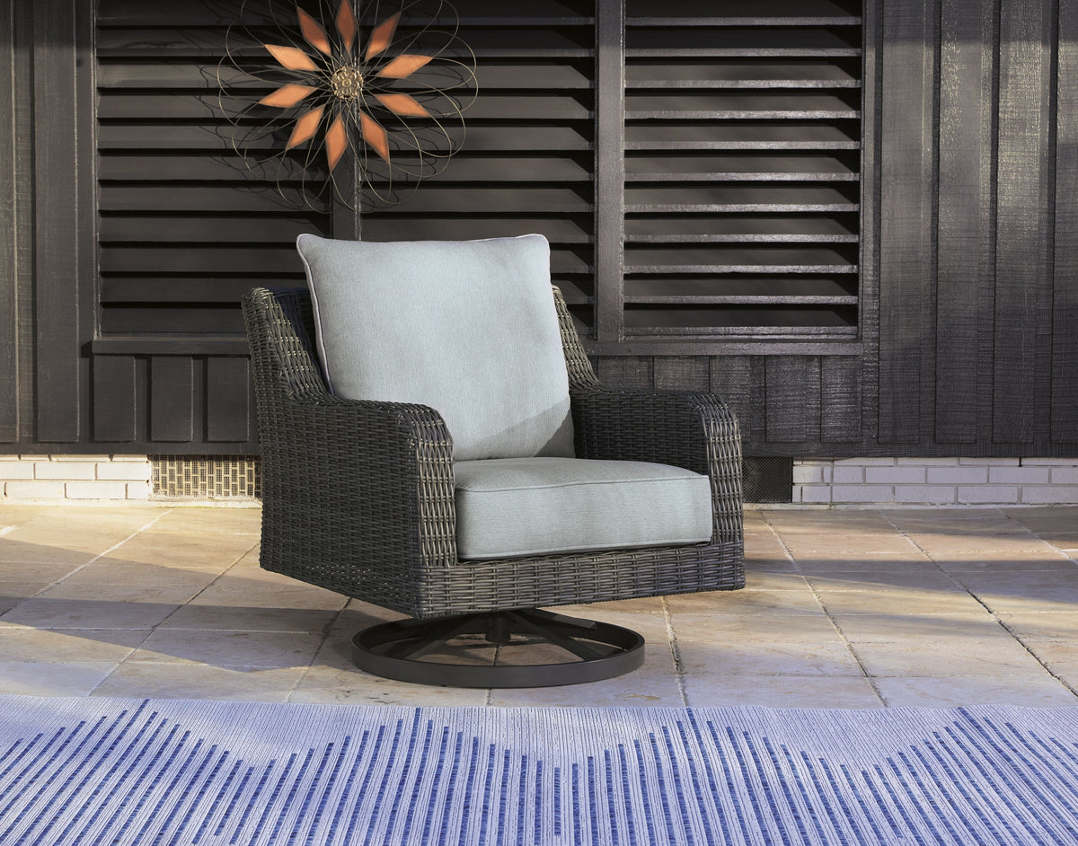 Elite Park - Swivel Lounge w/ Cushion - Gray by Unique Piece Furniture