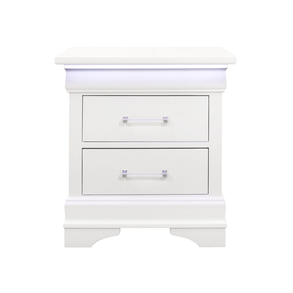 Charlston - Nightstand With LED by Unique Piece Furniture