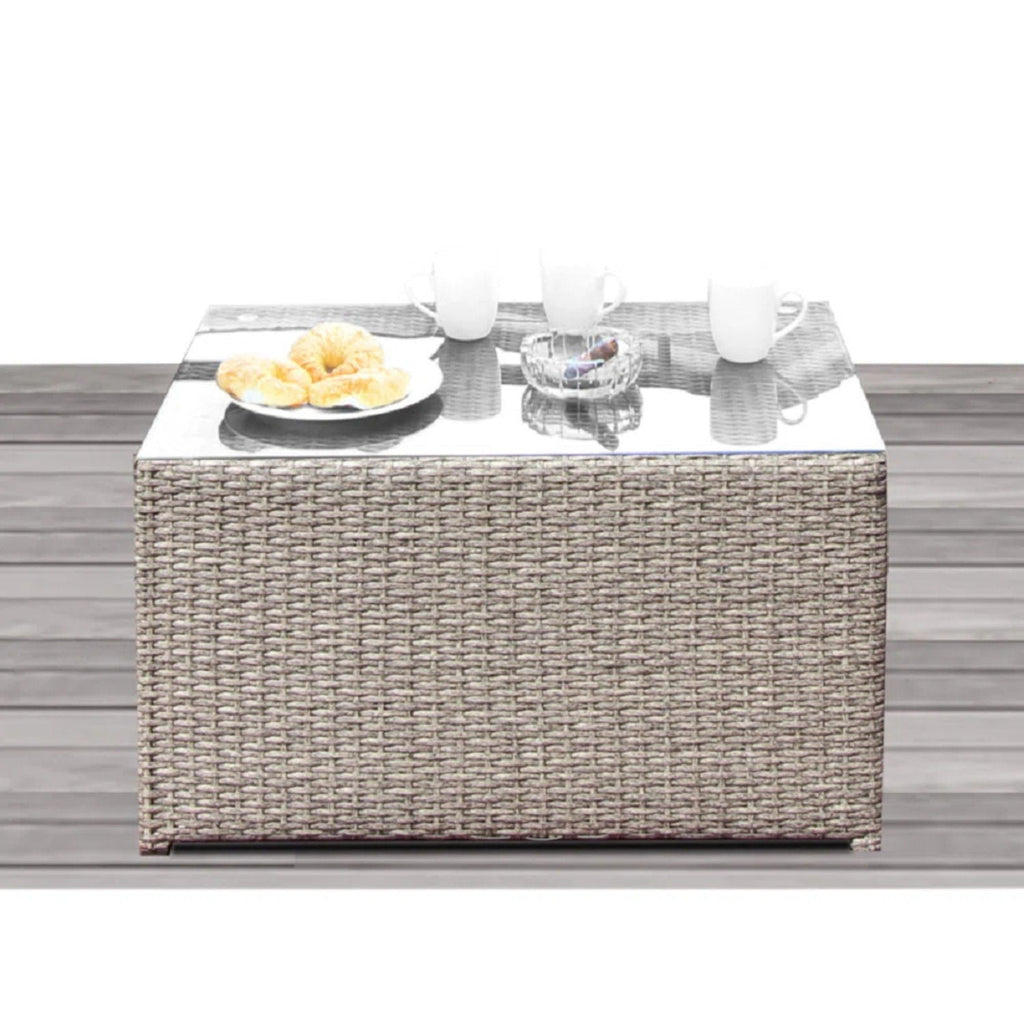 Comfortable Modern Patio Rattan Sectional Set With Cushions by Unique Piece Furniture