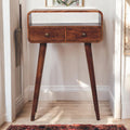 Solid Wood Curved Console Table by Unique Piece Furniture