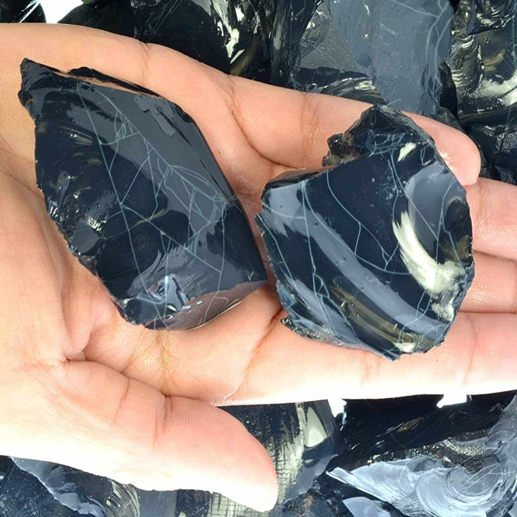 Natural Spiderweb Obsidian – Raw Stone from Mexico by Sacred Crystals