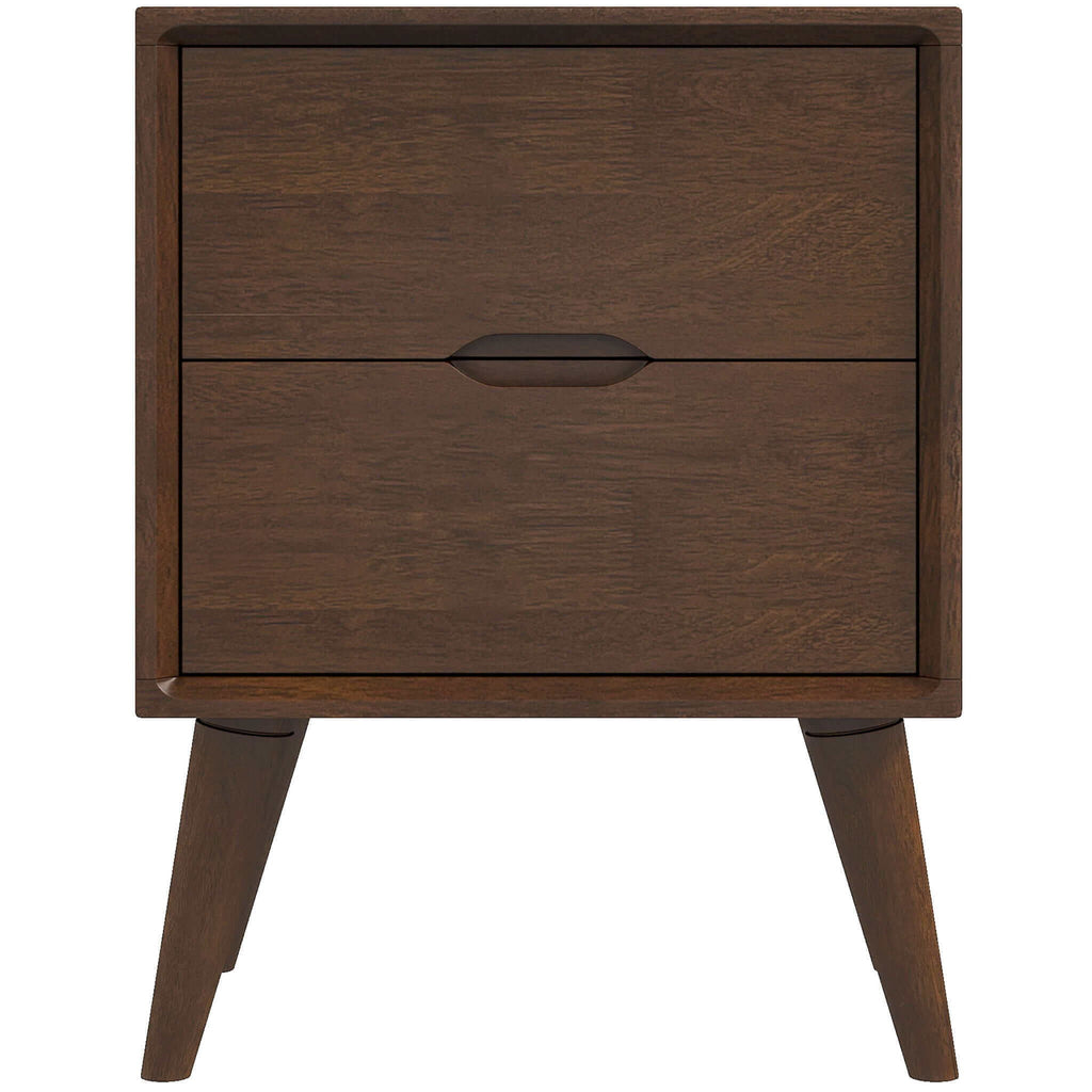 Alexandra - Night Stand With 2 Drawers - Walnut Brown by Unique Piece Furniture