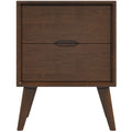 Alexandra - Night Stand With 2 Drawers - Walnut Brown by Unique Piece Furniture