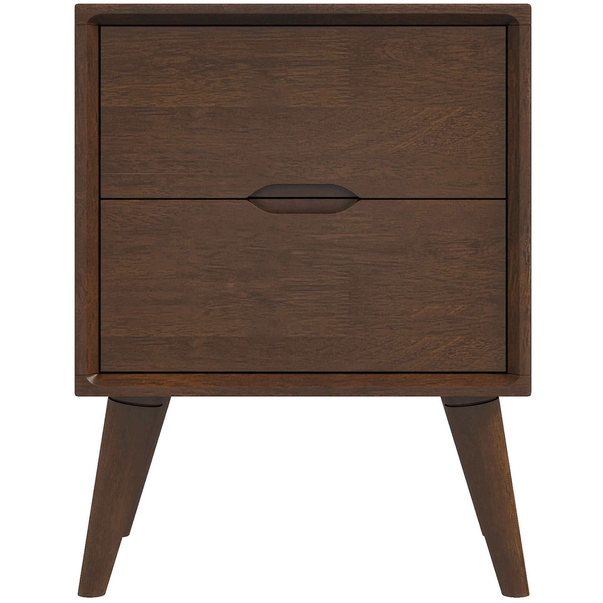 Alexandra - Night Stand With 2 Drawers - Walnut Brown by Unique Piece Furniture