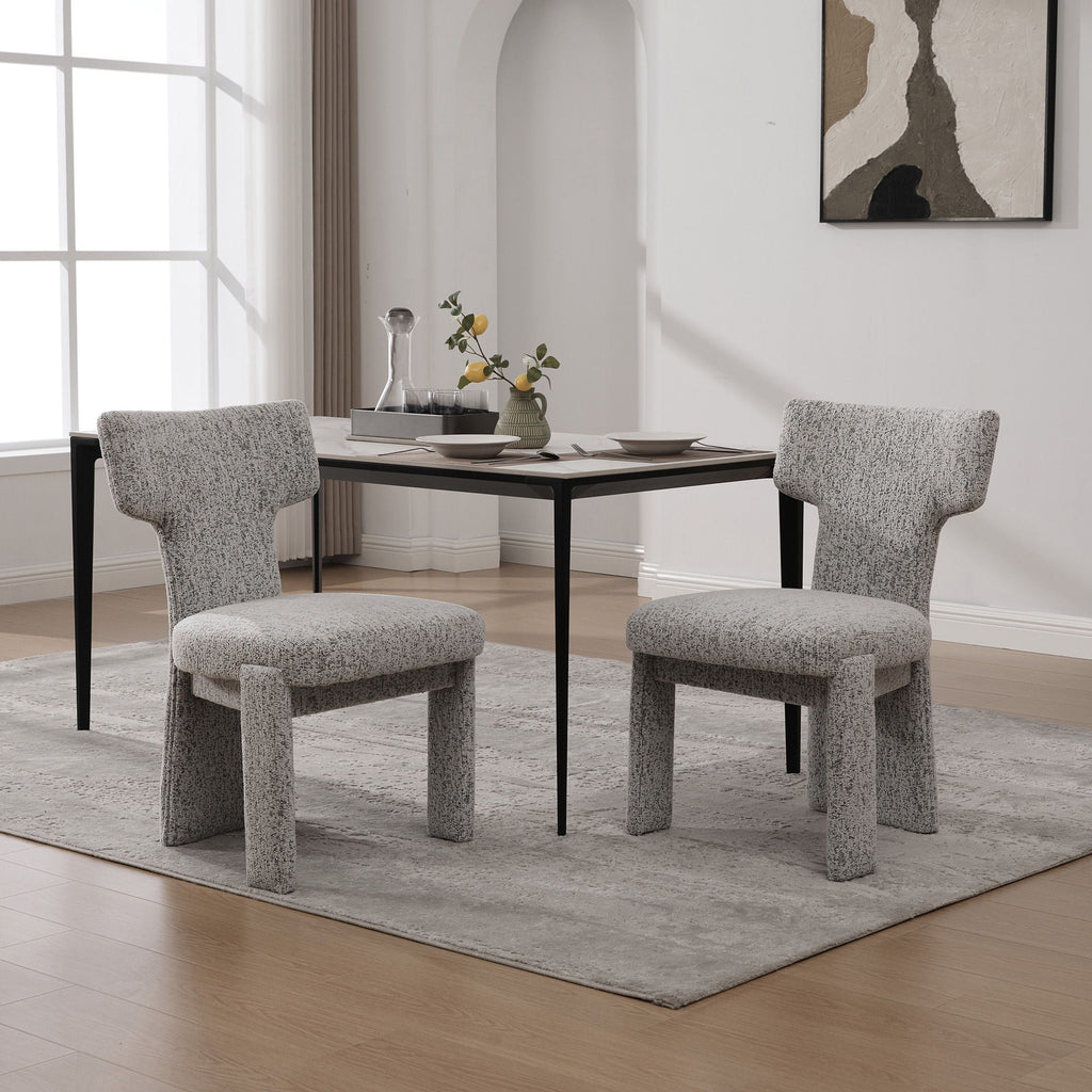 Armless Curved Back Accent Chairs by Unique Piece Furniture