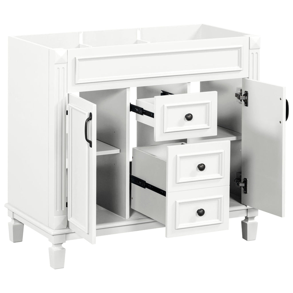 Bathroom Vanity Cabinet With 2 Soft Closing Doors And 2 Drawers by Unique Piece Furniture
