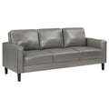 Ruth Upholstered Track Arm Sofa Grey by Unique Piece Furniture