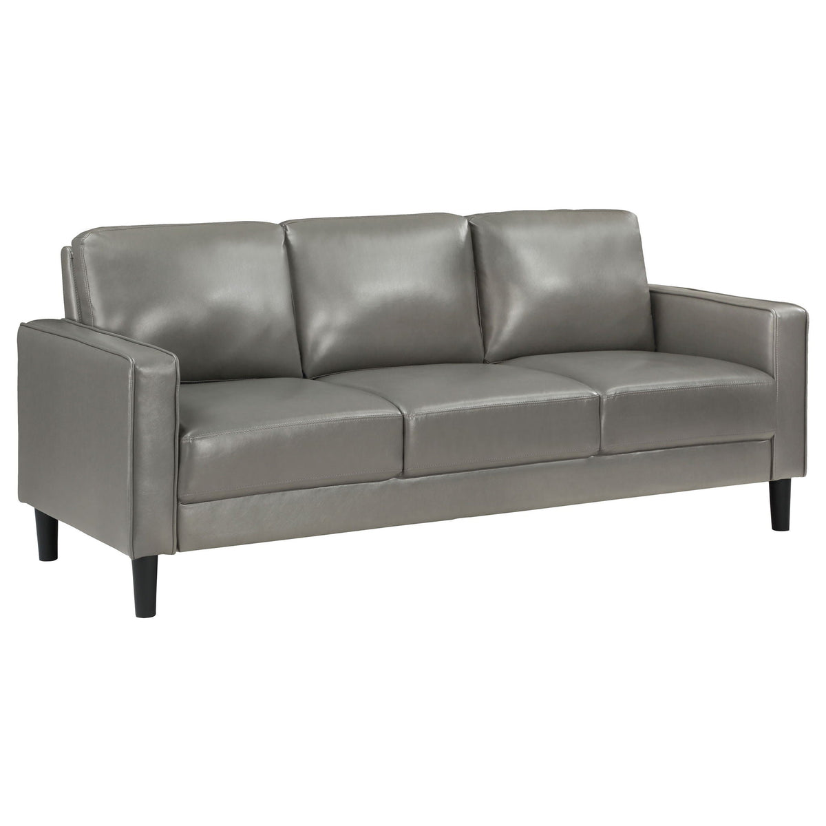 Ruth Upholstered Track Arm Sofa Grey by Unique Piece Furniture