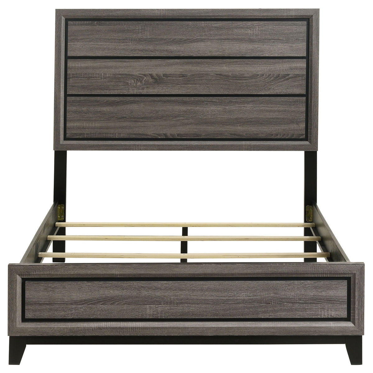 Watson Wood Full Panel Bed Grey Oak by Unique Piece Furniture
