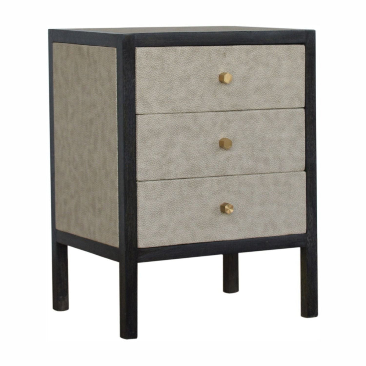 Nightstand, 3 Drawer - Black by Unique Piece Furniture