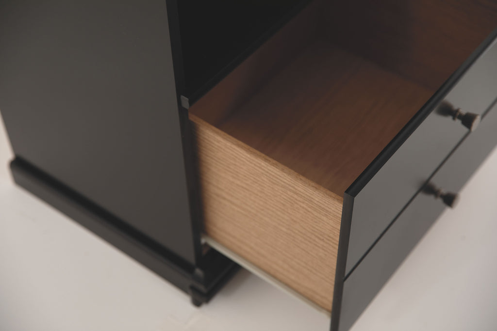 Maribel - One Drawer Night Stand - Black by Unique Piece Furniture