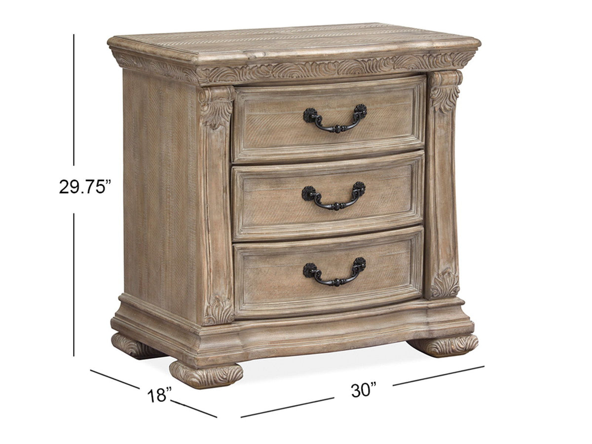 Marisol - Drawer Nightstand - Fawn by Unique Piece Furniture