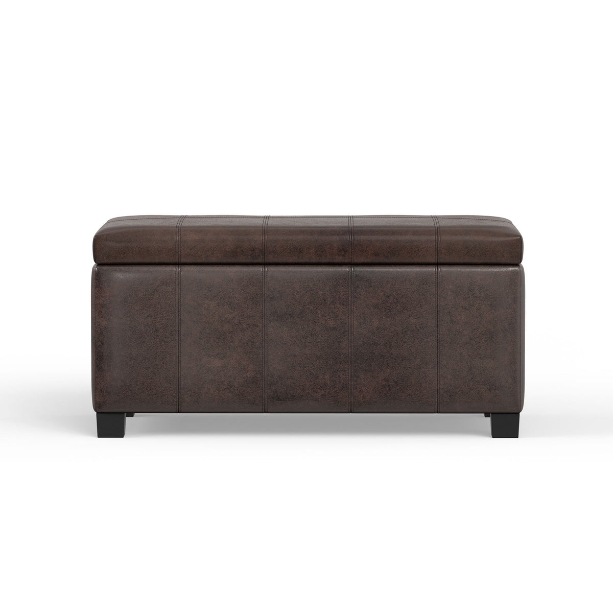 Dover - Storage Ottoman Bench - Distressed Brown by Unique Piece Furniture