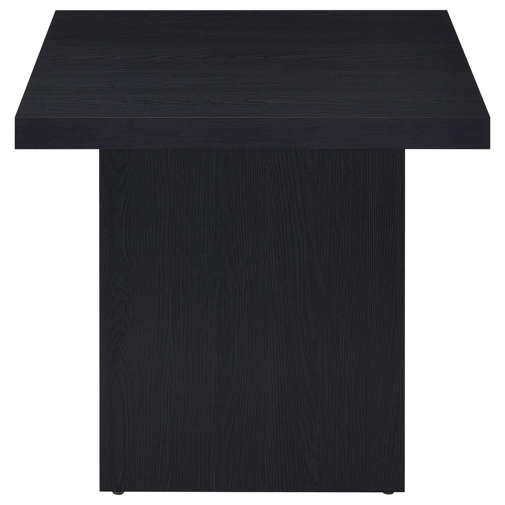 Max 2-piece Rectangular Coffee and End Table Set Black by Unique Piece Furniture