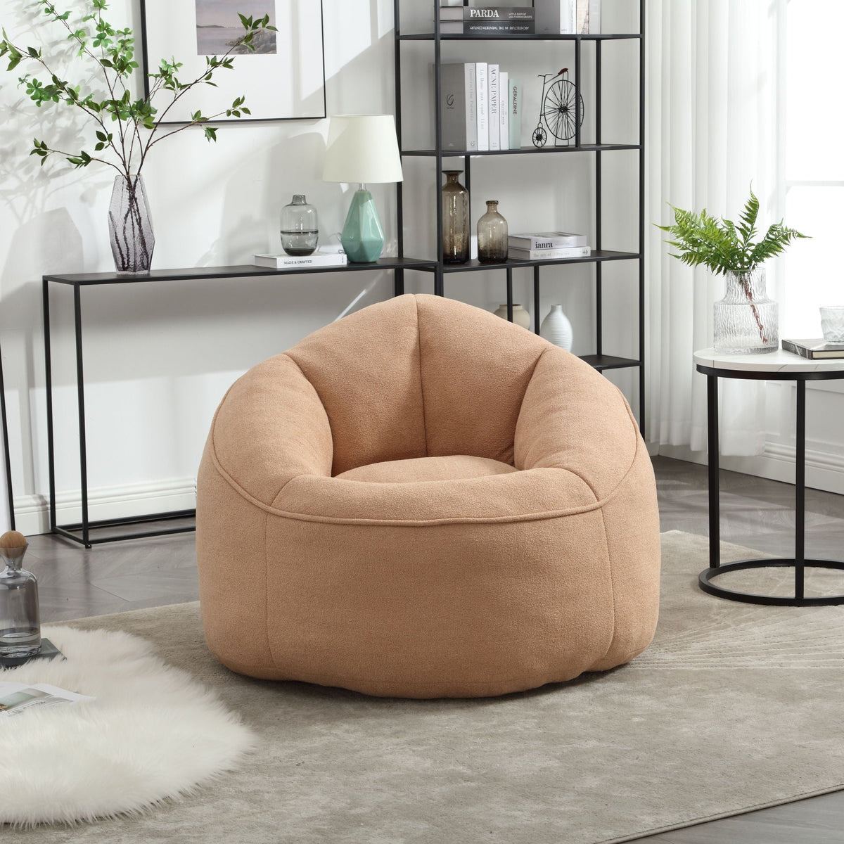 Bedding Bean Bag Sofa Chair High Pressure Foam With Footrest by Unique Piece Furniture