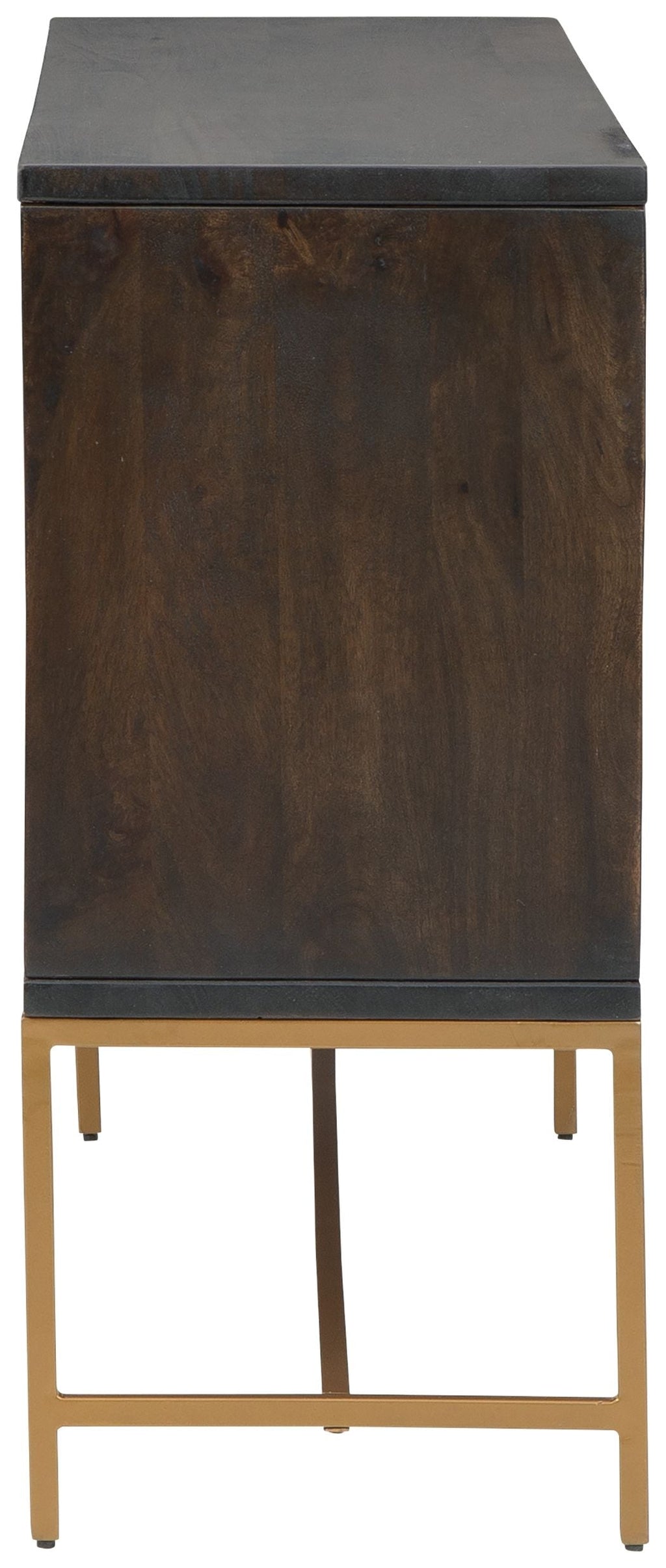 Elinmore - Accent Cabinet - Brown / Gold Finish by Unique Piece Furniture