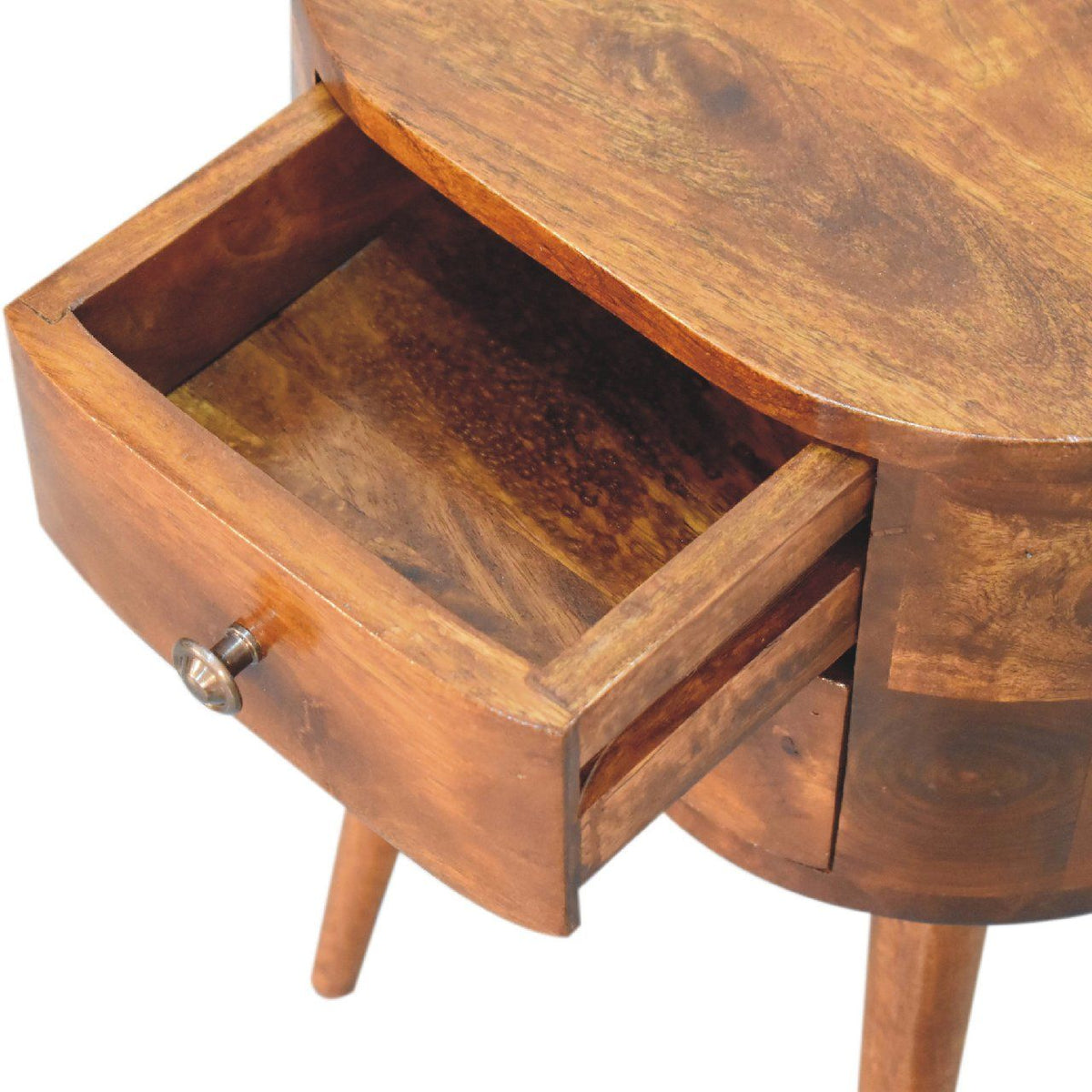 Mini Rounded Nightstand - Chestnut by Unique Piece Furniture