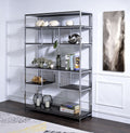 Vonara - Bookshelf - Chrome / Gray / Oak by Unique Piece Furniture
