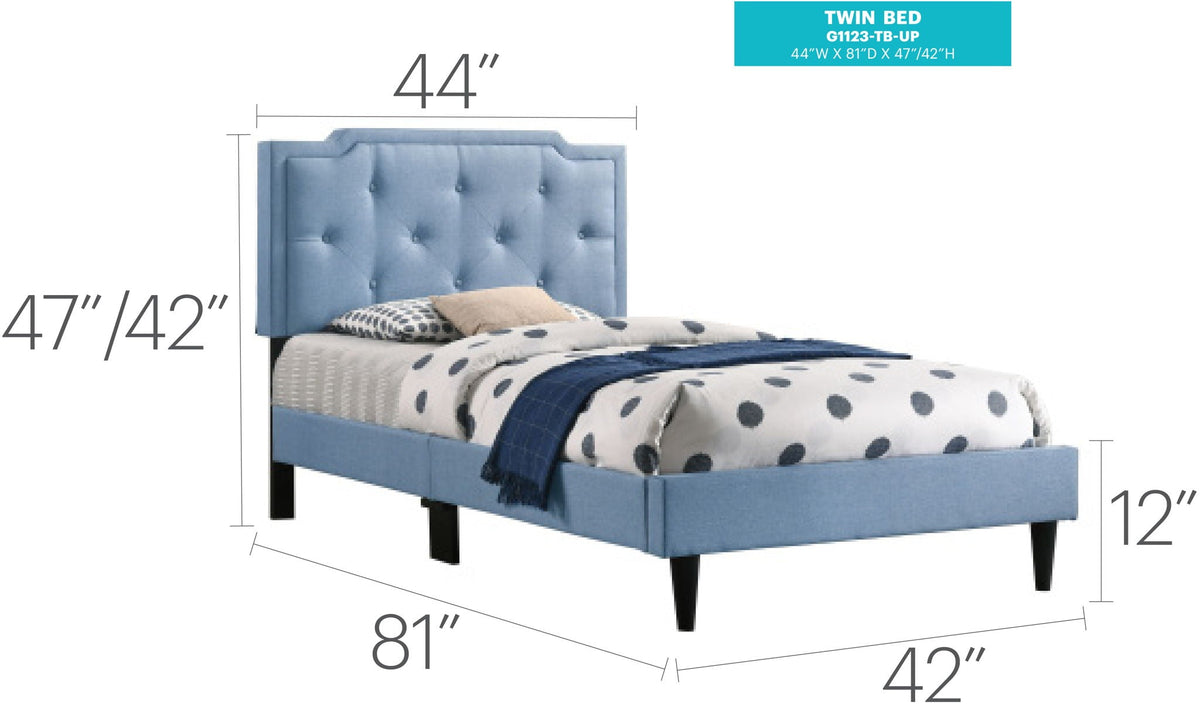 Button Tufted Bed Charming For Cozy Spaces by Unique Piece Furniture