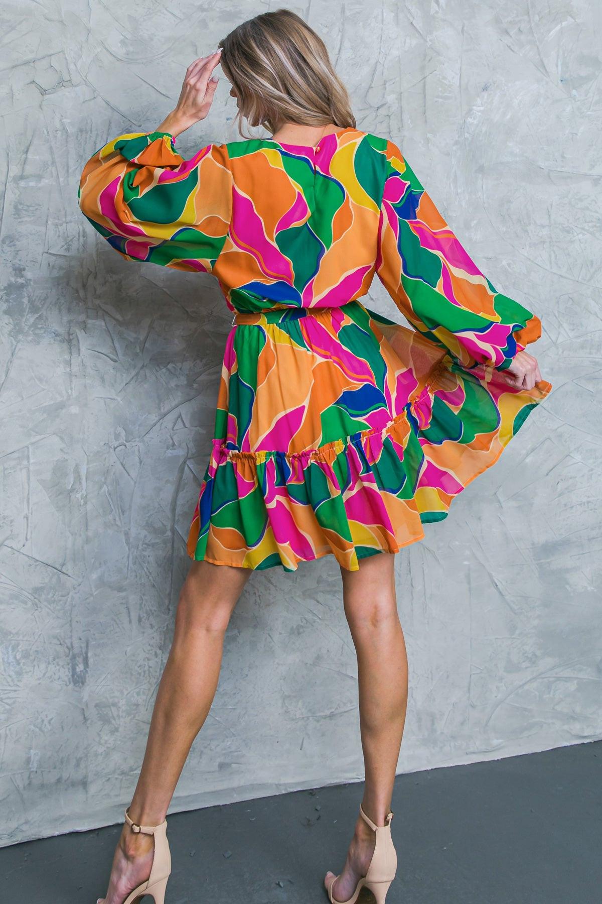 THANK ME LATER WOVEN MINI DRESS by Flying Tomato