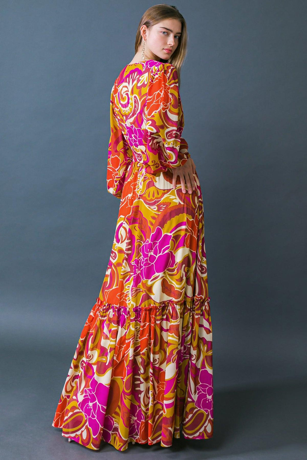 READY FOR THE SPOTLIGHT WOVEN MAXI DRESS by Flying Tomato