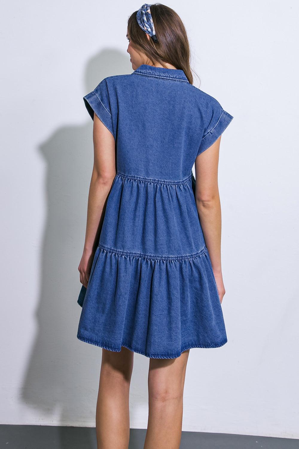 JUST THE BEGINNING TWILL MINI DRESS by Flying Tomato