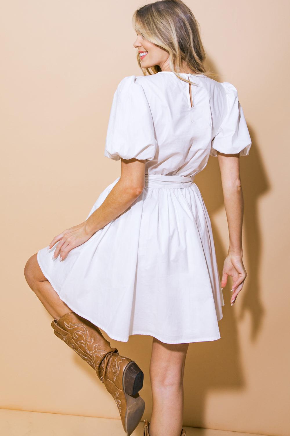 IN MY FEELINGS WOVEN MINI DRESS by Flying Tomato