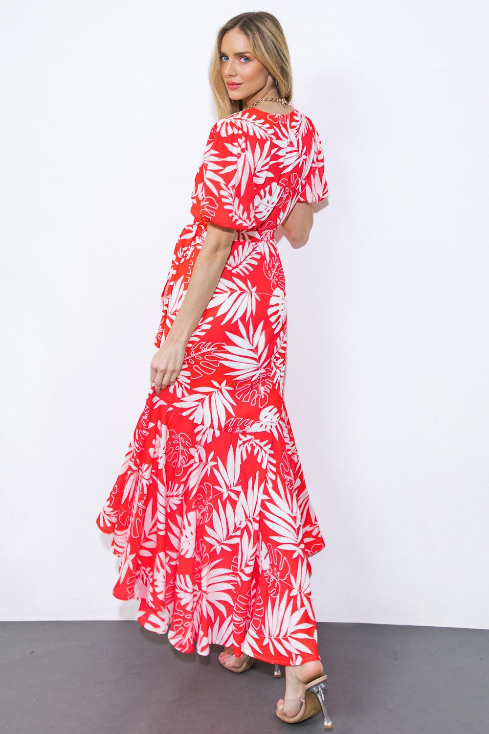 CRAZY IN LOVE WOVEN MIDI DRESS by Flying Tomato