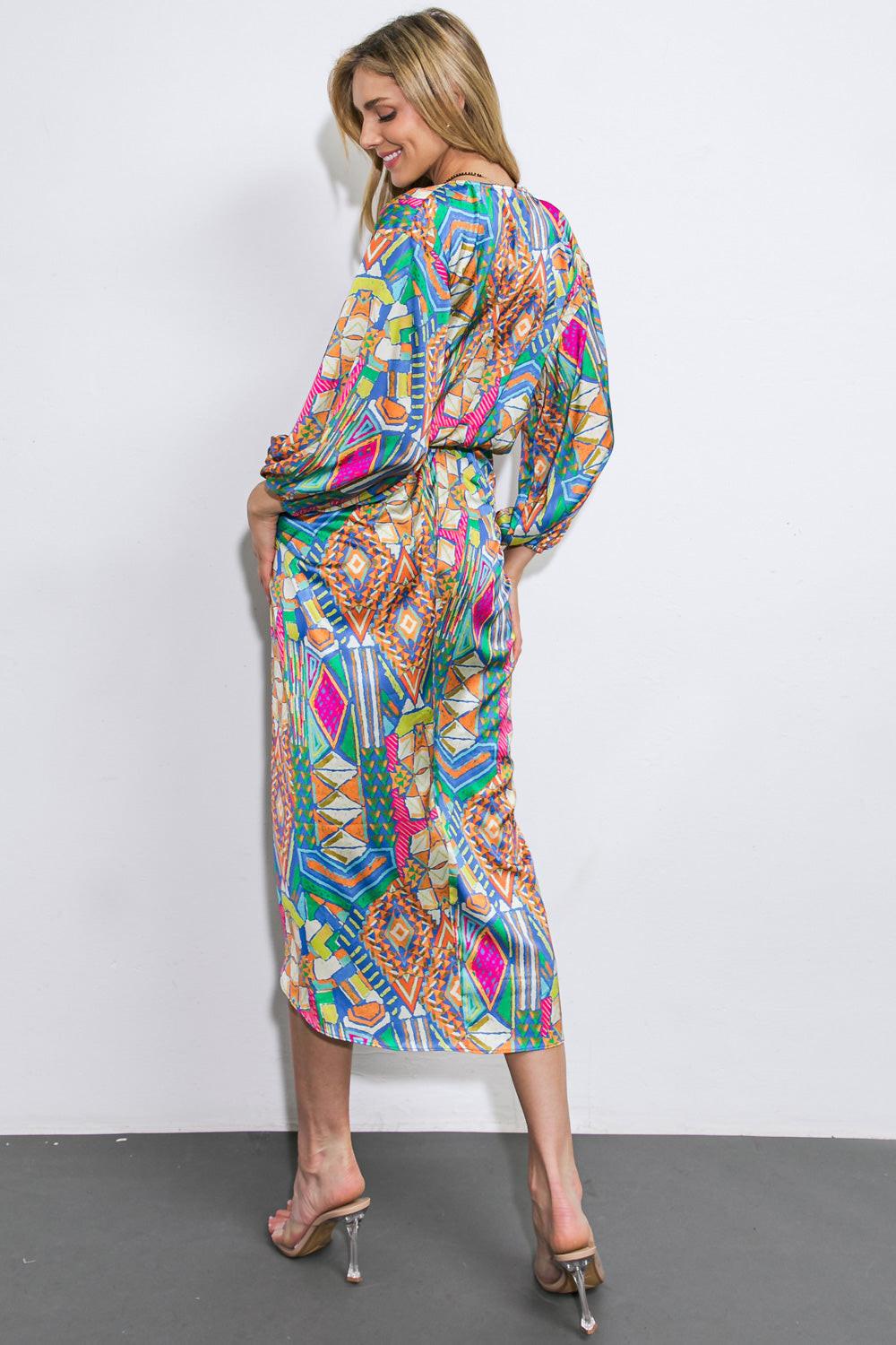 NOTHING'S CHANGED WOVEN MIDI DRESS by Flying Tomato