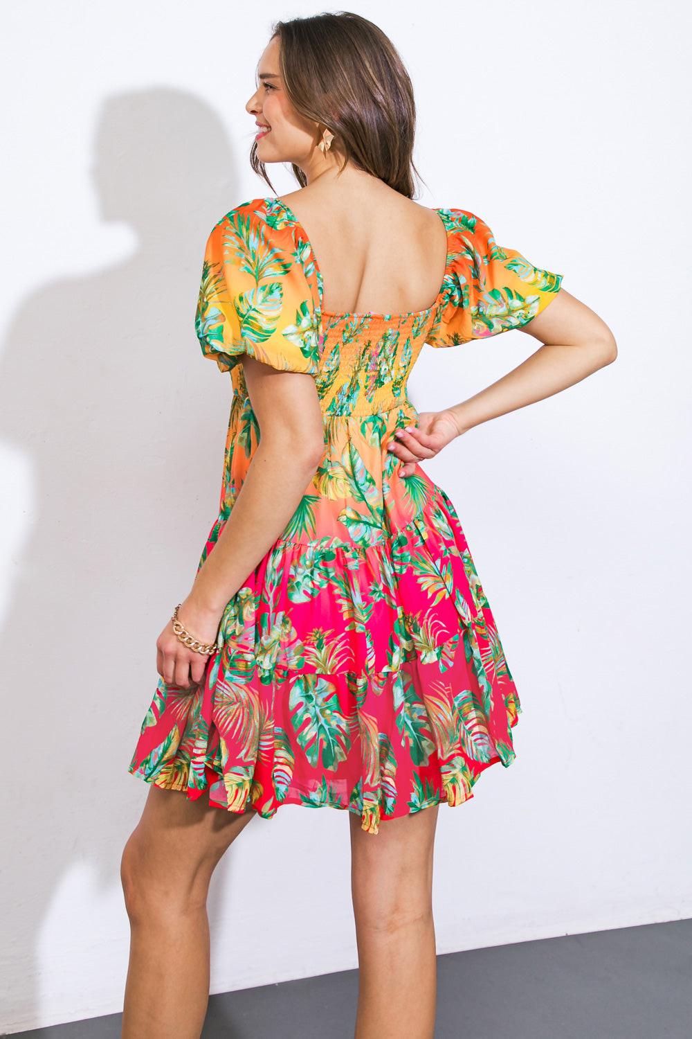 ROAD TO NASHVILLE WOVEN MINI DRESS by Flying Tomato