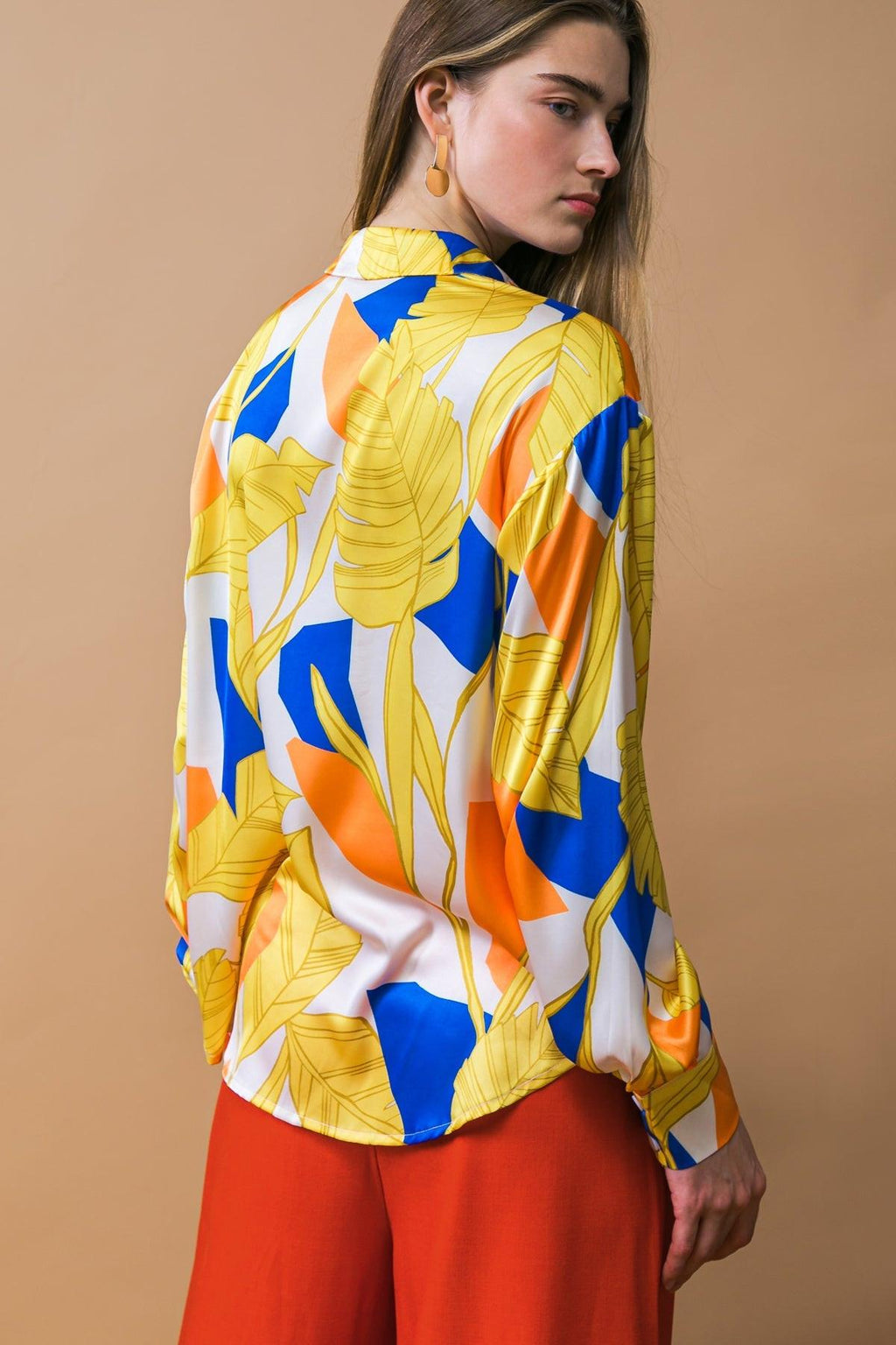 LISTEN TO HER WOVEN TOP by Flying Tomato