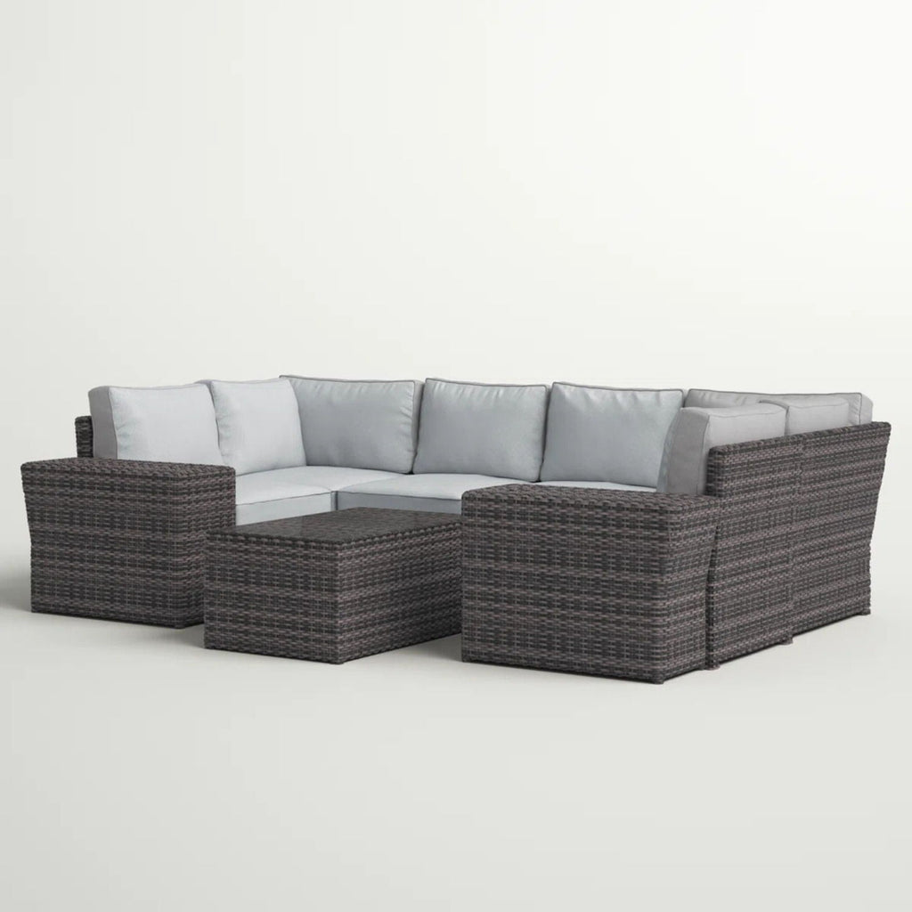 Stylish Wicker Patio Set Table by Unique Piece Furniture