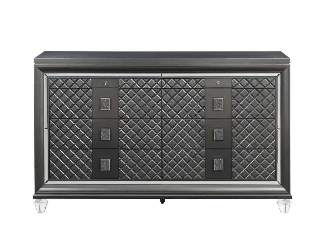 Sawyer - Metallic Dresser - Gray by Unique Piece Furniture