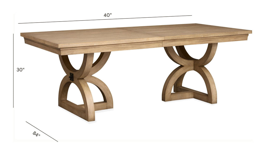 Coventry - Extendable Trestle Dining Table - Honey Wheat by Unique Piece Furniture