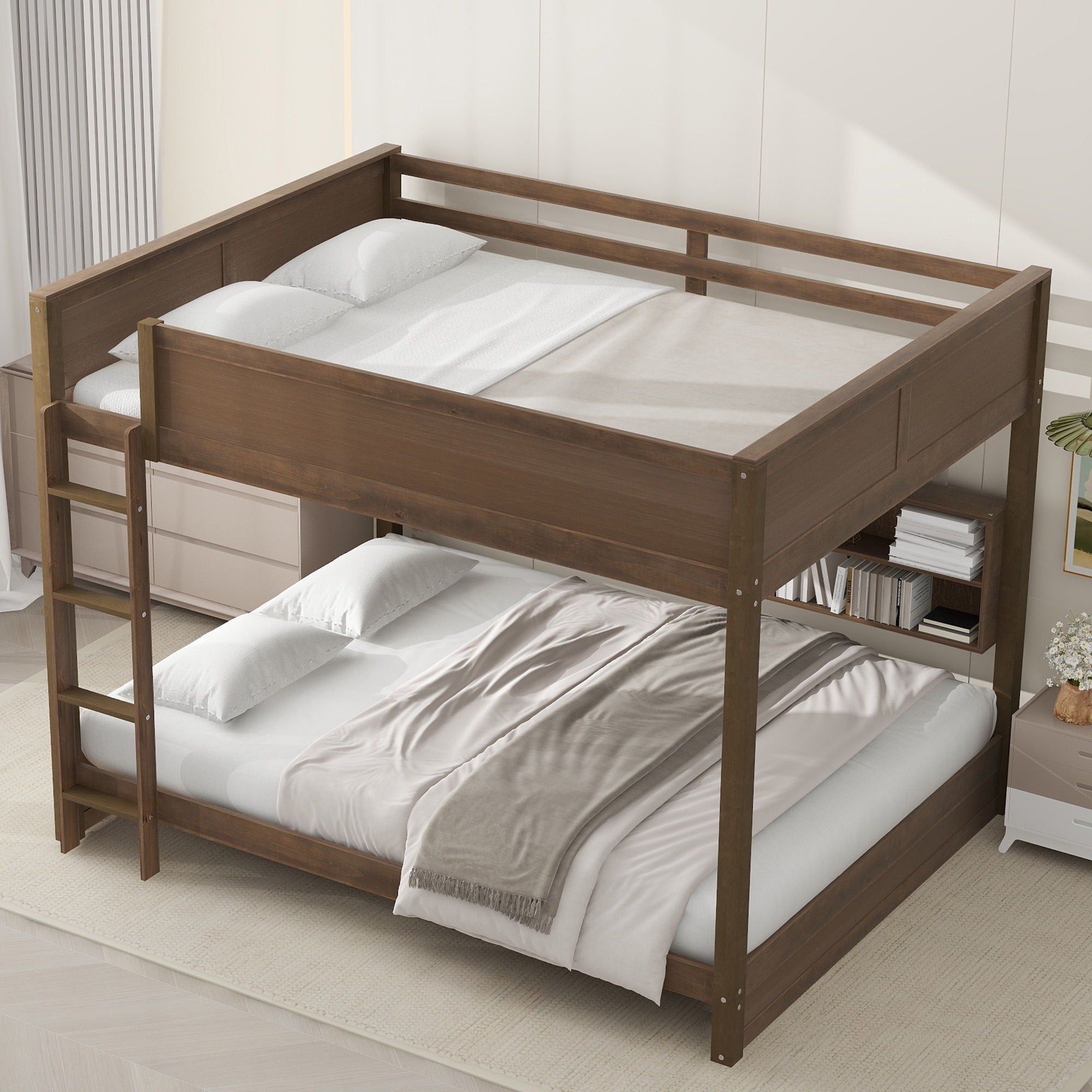 Bunk Bed With Storage Cabinets And USB Ports by Unique Piece Furniture