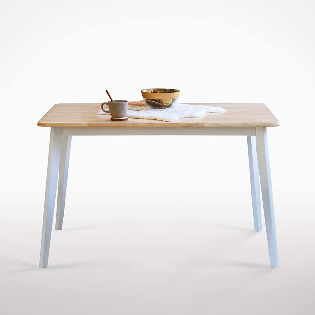Mid Century Modern Solid Wood Rectangular Dining Table by ShipItFurniture